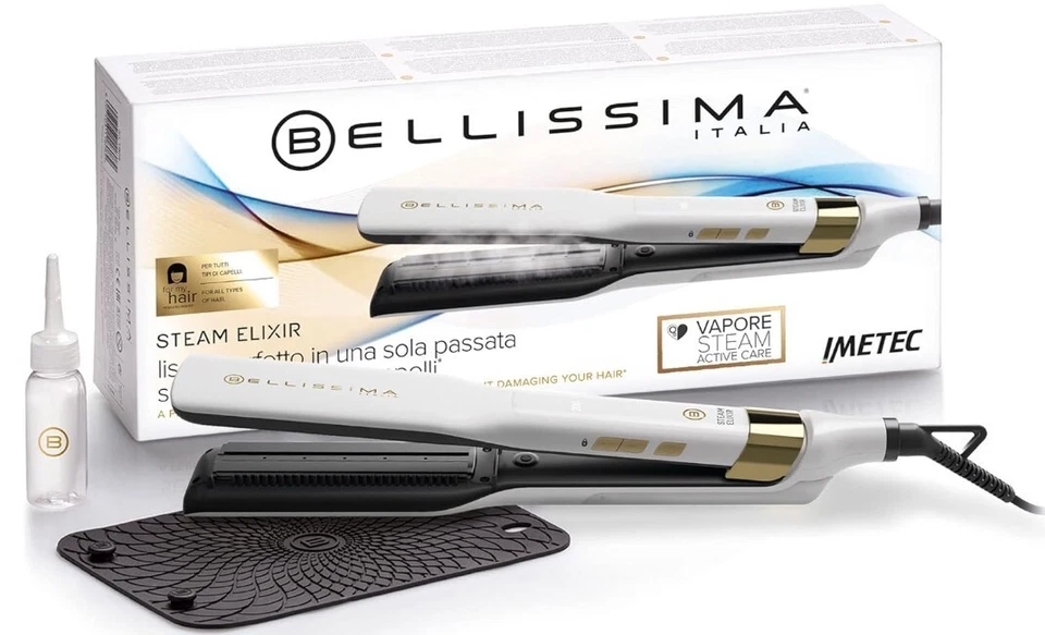 Bellissima Steam Elixir, Dampf- Haarglätter, glattes Haar