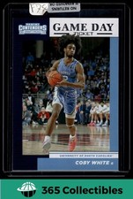 2019 Panini Contenders DP Coby White Game Day Ticket #8 Basketball Tarheels