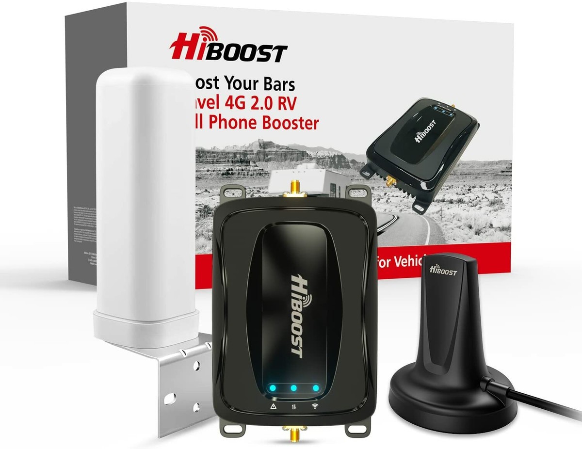HiBoost Travel 4G RV Camper Cell Phone Signal Booster Kit For