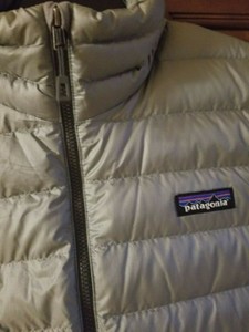 patagonia women's down sweater jacket feather grey