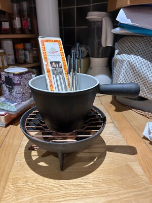 LE CREUSET, COFFRET BOIS 6 FOURCHETTES À FONDUE BOURGUIGNONNE