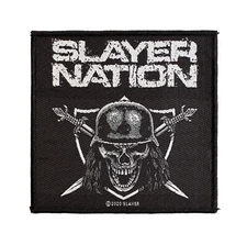 Slayer Nation Metal Battle Woven Sew On Patch 19-10