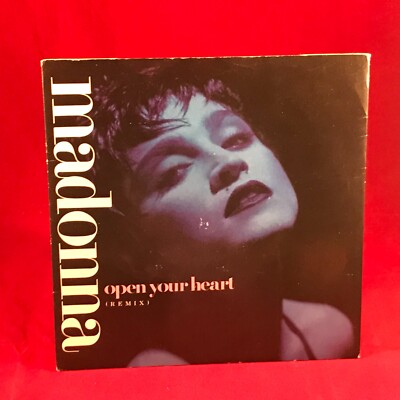 MADONNA Open Your Heart 1986 UK 7'' vinyl single original 45 Lucky Star D