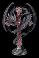 Kerzenhalter Drache - Gothic Guardian | Fantasy Gothic Dekoration 26,5Cm