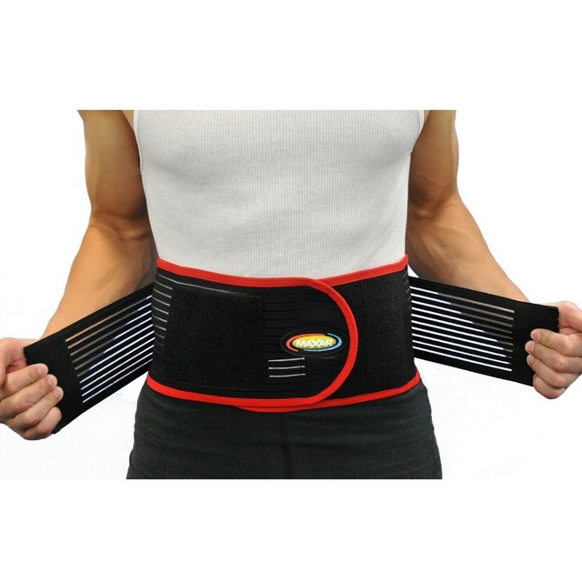 MAXAR Deluxe Back Support Belt Infared/Cera Heat Fabric