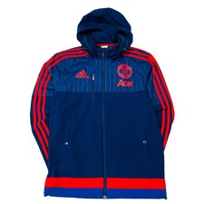 Vintage 2015-16 Manchester United Adidas Bench Coat - Small