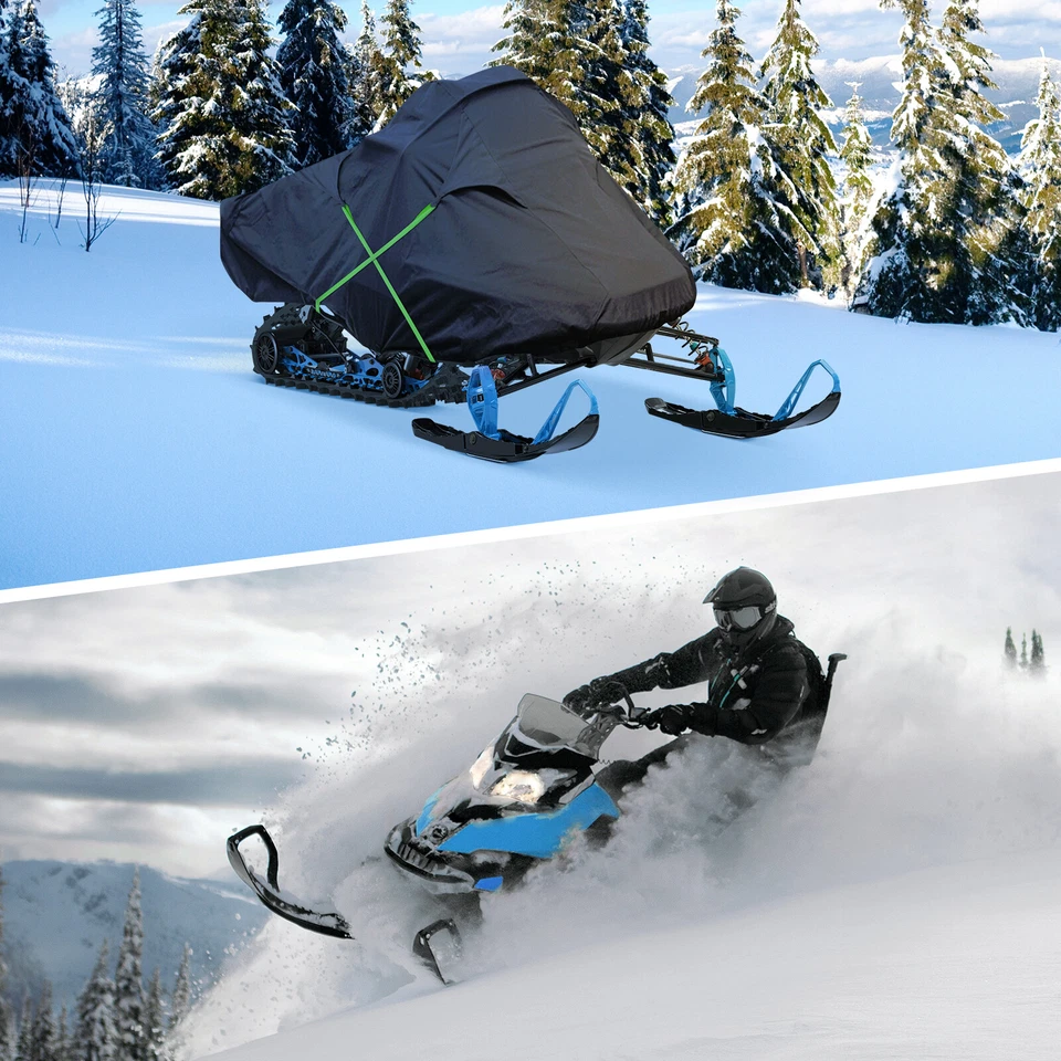 Cubierta de trineo de moto de nieve de alta resistencia 300D de hasta 145" apta para Yamaha Ski-Doo Polaris Foto 3 de 4