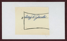 Tony Jacobs Chicago Cubs, St. Louis Cardinals Signed Cut Signature (Dec'd 1980)