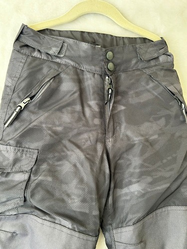 Champion Boys Snow Pants Insulated Gray Camo Waterproof Adjustable Waist XS 4-5 - Picture 4 of 12