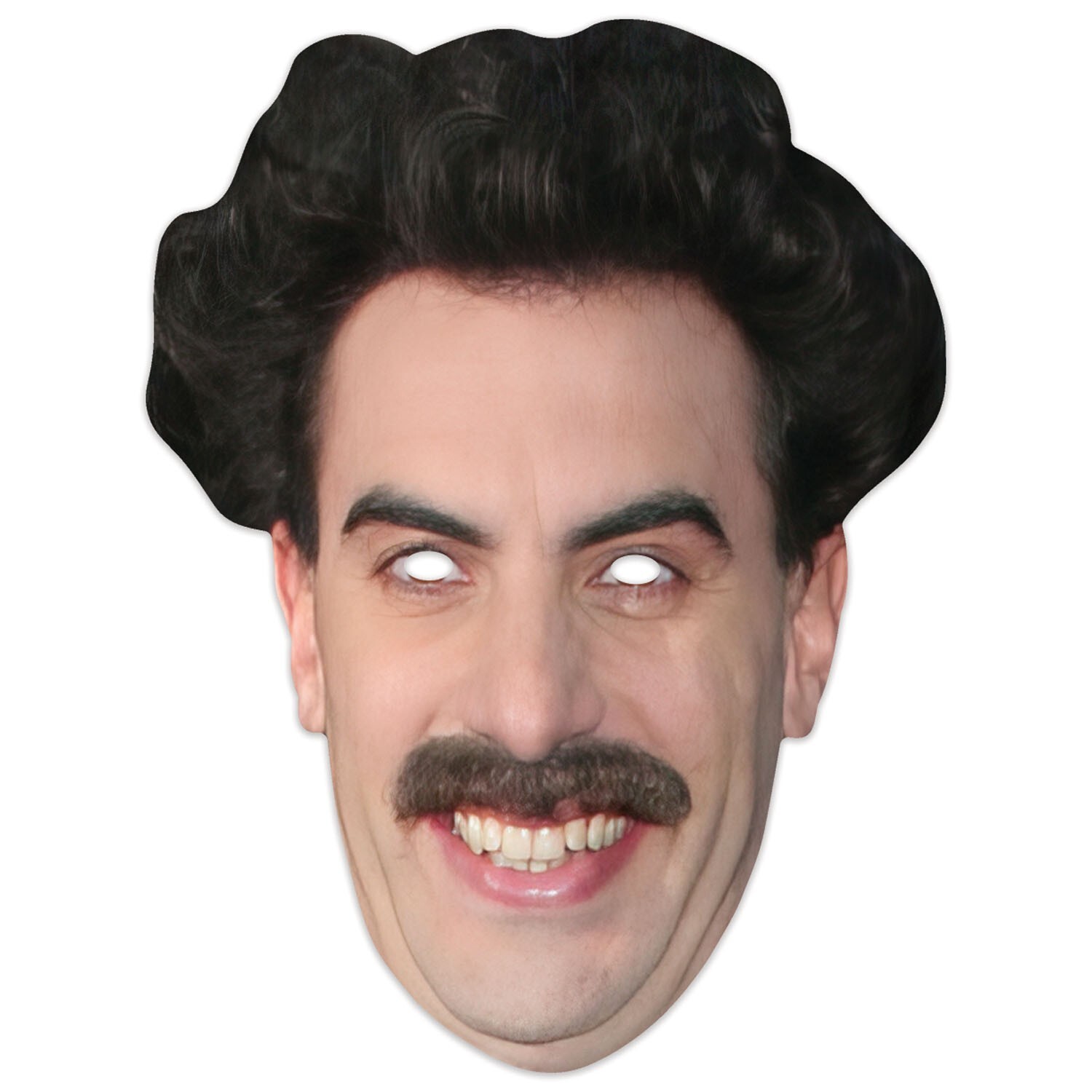 Sacha Baron Cohen 2D Card Party Face Mask Fancy Dress Up - Actor