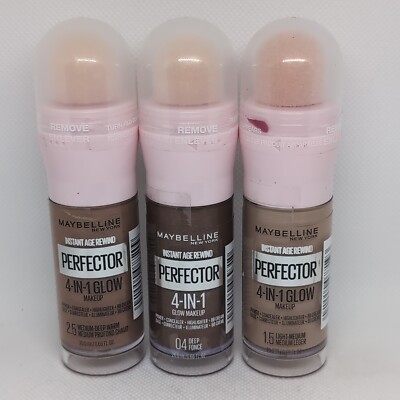 Maybelline Instant Age Rewind Perfector 4-In-1 Glow Makeup ~ You choose one
