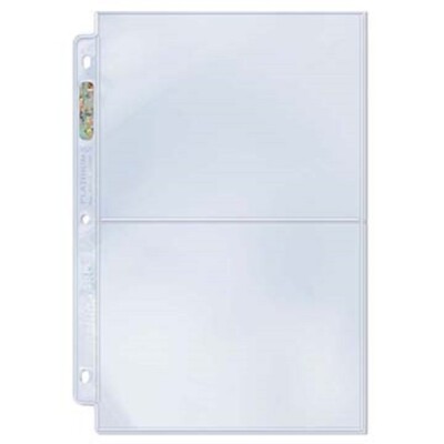 (25) Ultra Pro 5x7 Photo / Card 2-Pocket Album Binder Pages Photos Postcards