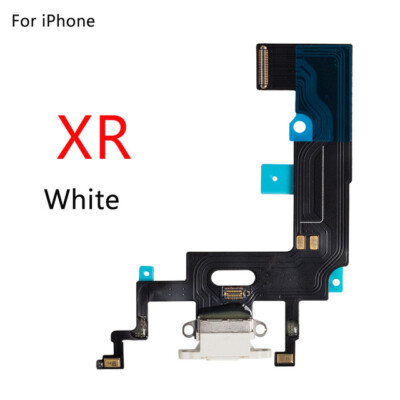 Für iPhone XR Ersatz Ladebuchse & Mikrofon Flex - WEISS - UK-Bestand