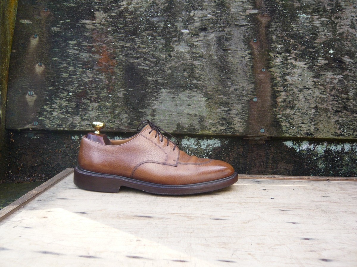 CHURCH'S DERBY SHOES BROWN TAN LEATHER MENS DARTMOOR VERY