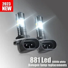 For Dodge Dakota 1998 1999 2000 LED 881 Fog Light Bulbs  6000K WHITE