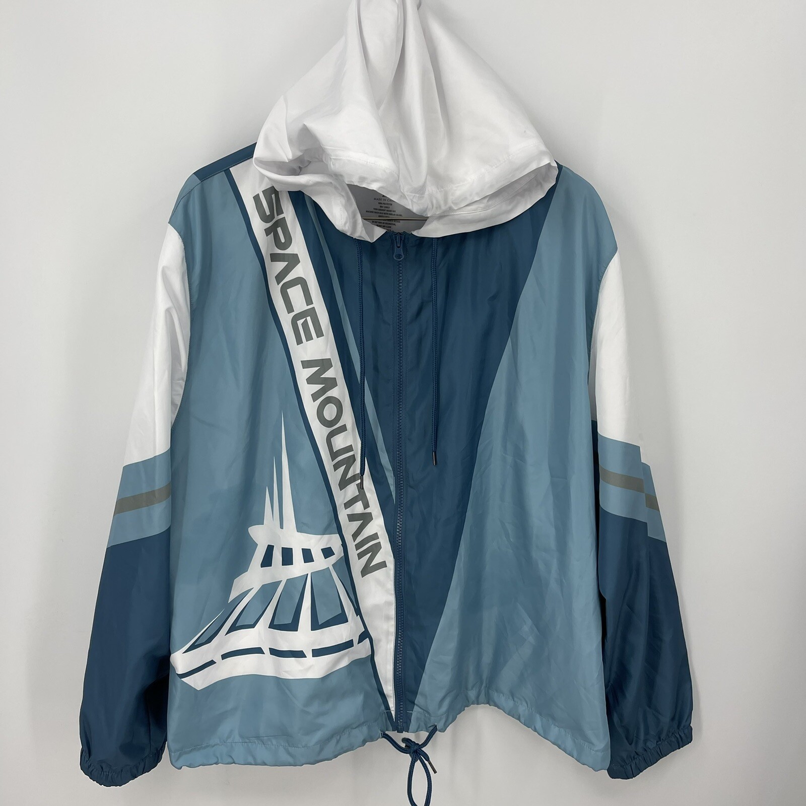 Space Mountain Hooded Windbreaker Size 