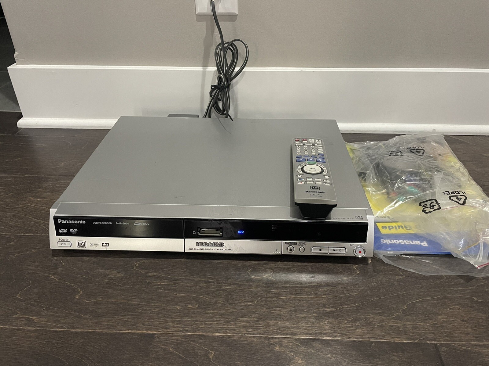 Panasonic DMREH50 HDD DVD or CD Burner Recorder 80GB Hard Drive