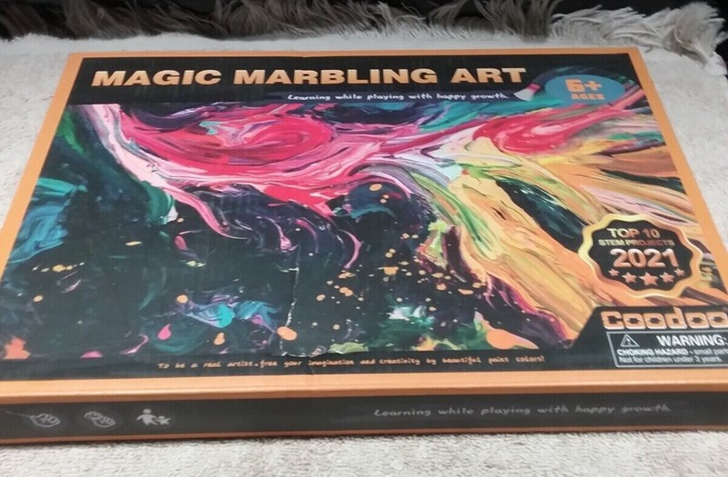 Coodoo 2021 Magic Marbling Art Kit - Ages 6+