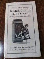 Kodak Six-16 Series 2 Manual Book Rochester NY Vtg Eastman Anastigmat Camera