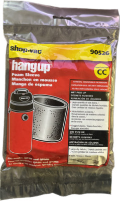Shop-Vac 90526 Foam Sleeve Type CC   OEM Filter 1-Pack for 1 4 Gal Vacuums