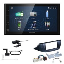 Kenwood 2DIN DAB+ Autoradio für KIA Cee'D ab 2012 schwarz
