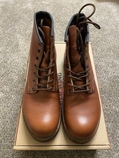Red Wing Heritage 9022 Beckman Brick Settler Leather Lug Sole Boot US Sz8 NEW FS