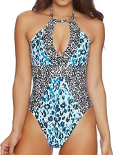 Splendid Women Tropic Spots One Piece Swimsuit Multi Size S