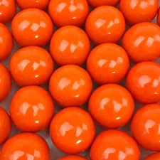Bayside Candy 1" Large Gumballs - Colored Gumball Collection - Orange 2LB