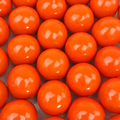 Bayside Candy 1'' Large Gumballs - Colored Gumball Collection - Orange 2LB