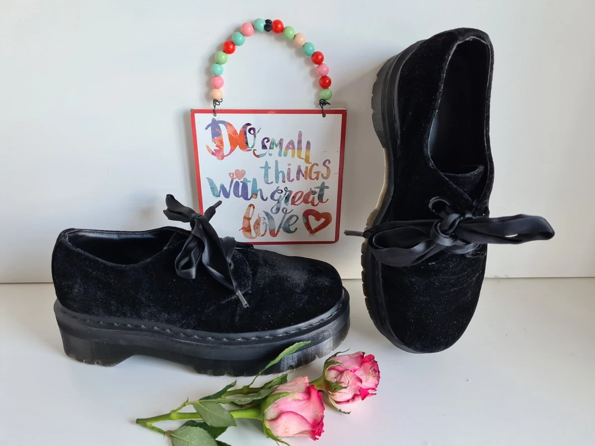 Dr martens holly ribbon flatform shoes outlet