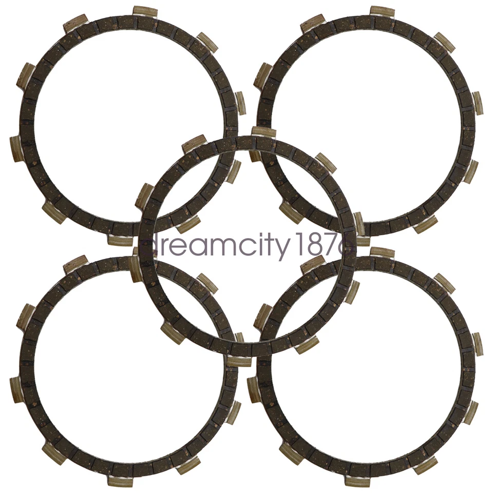 Juego de 5 placas de disco de fricción de embrague Fit Yamaha 3HA-16321-00 AT1 AT2 AT3 CS3 CT1 Foto 2 de 4