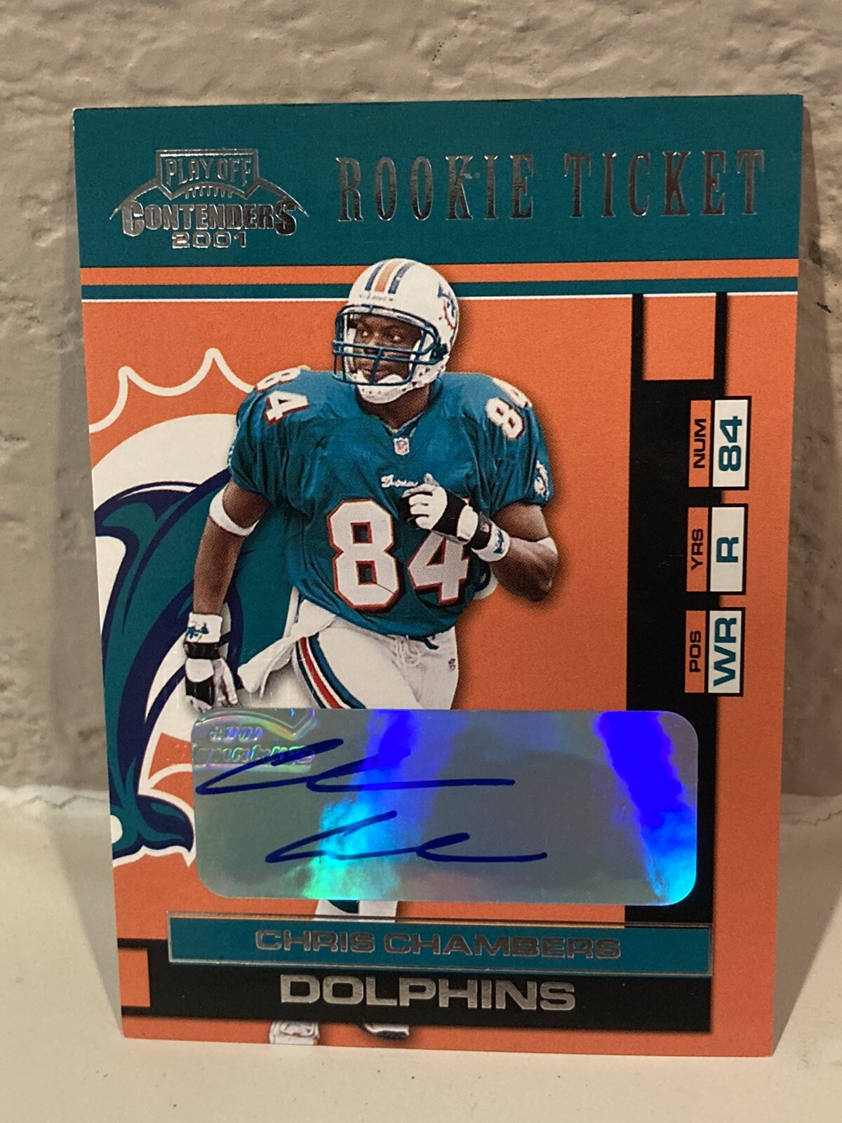 2001 CONTENDERS Chris Chambers AUTO SP Rookie