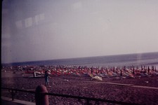 AUG 70s Beach Scene Greece AGFACHROME Slide Ref A372
