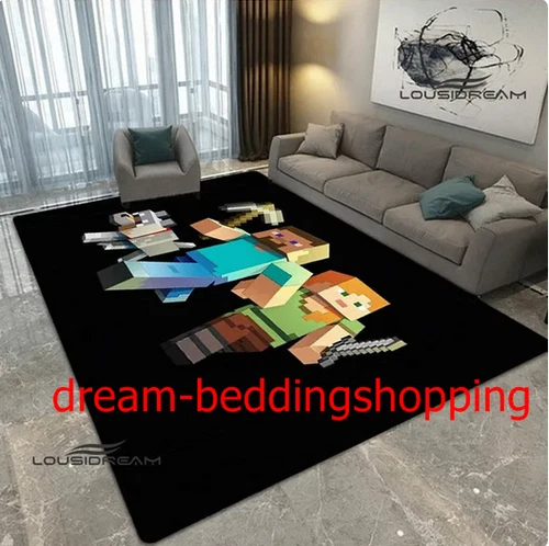 Dormitorio Salón Alfombras Antideslizantes Suelo Alfombras Niños Minecraft - Imagen 11 de 34