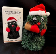 Animated Dancing  Singing Danish Novelty Christmas Tree "Jingle Bell Rock" Works