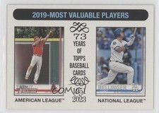 2024 Topps Heritage MVP White Border Mike Trout Cody Bellinger #211 1h0p