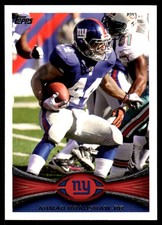 Ahmad Bradshaw 2012 Topps #298 Giants NFL READ FREE SHIPPING AutographDen
