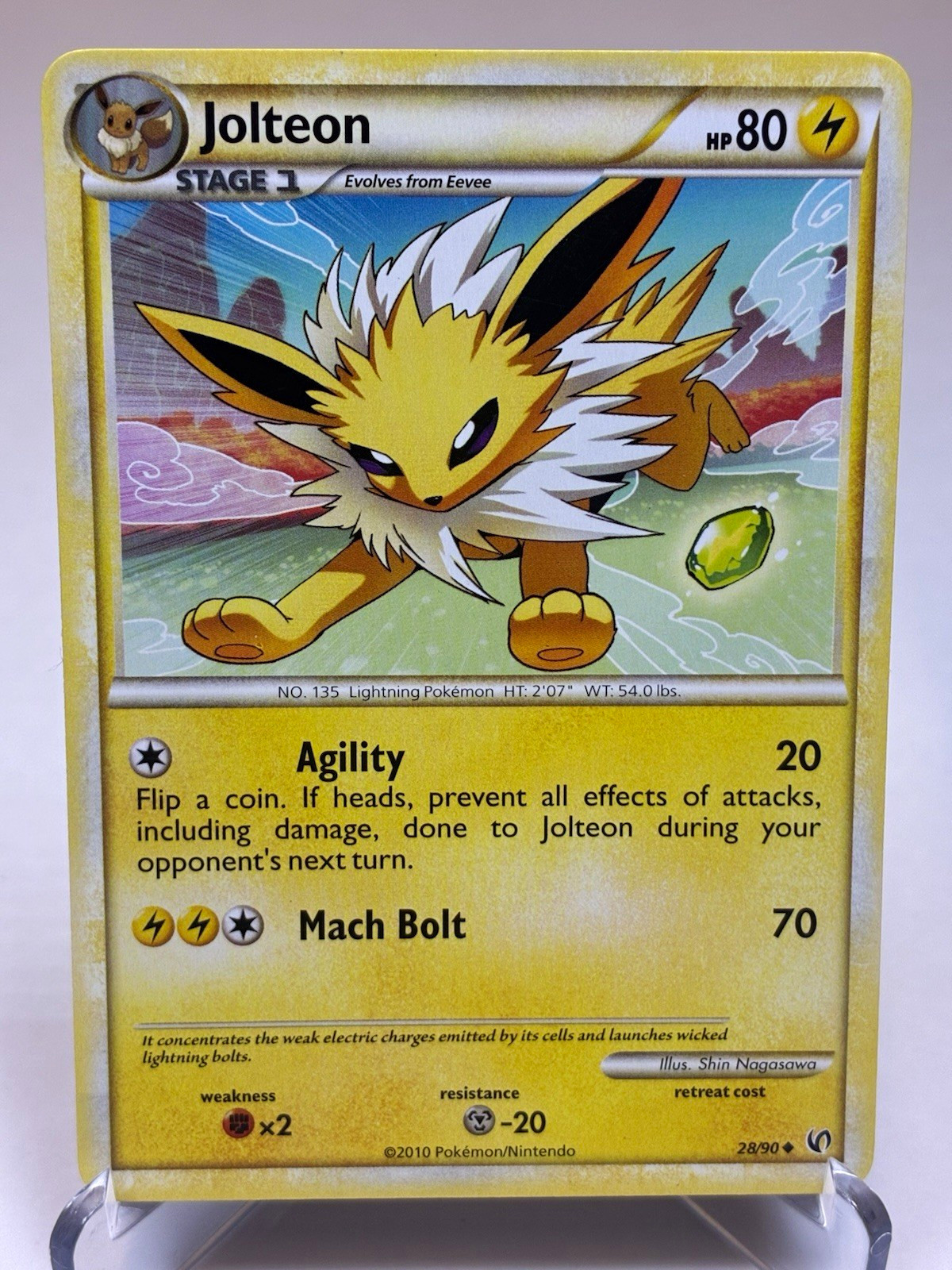 Pokemon Company - Undaunted Jolteon 28/90 Regular Uncommon EN Stage 1 80 HP