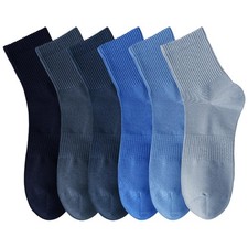 MAGIARTE Mens Athletic Cotton Quarter Crew Socks Moisture Wicking Odor Contro...
