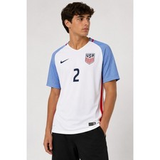 Nike USA Soccer Jersey Mens M White  Yedlin 2 USMNT Dri-FIT Home