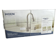 MOEN Birchfield Touchless Pull-Down Kitchen Faucet in Spot Resist Stainless