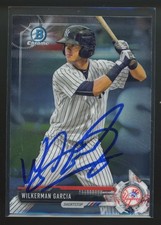 2017 Bowman Chrome WILKERMAN GARCIA Signed Card autograph auto YANKEES