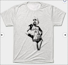 Blondie Debbie Harry wearing Vultures punk t-shirt Large FREE SHIPPING