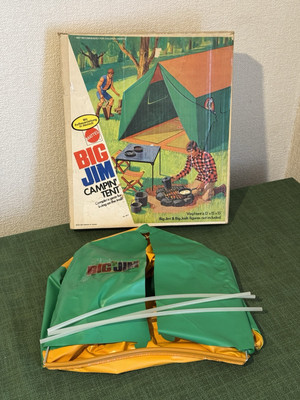 Mattel Big Jim Campin  Tent mit Zubehör