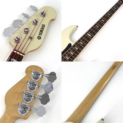 YAMAHA BB414 White PJ-Type Electric Bass Guitar W/Gig Bag Used