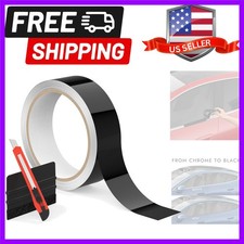 4 In X 30 Ft Chrome Delete Vinyl Wrap Kit For Black Out For Window Trim Door... 4 In X 30 Ft Chrome Delete Vinyl Wrap Kit For Black Out For Window Trim Door...