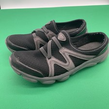 Easy Spirit Women's Riptide Clogs Black Grey Slip On Comfort Mule Sneaker Size 8