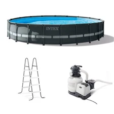 Intex 26333EH 20 ft. x 48 in. Ultra XTR Frame Round Swimming Pool Set with Sand