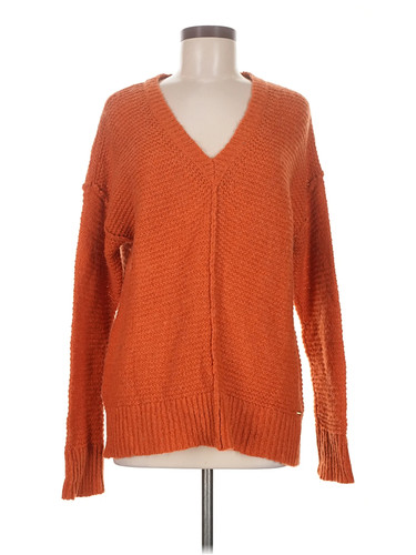 MICHAEL Michael Kors Women Orange Pullover Sweater M