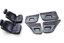 2002-2004 Lexus Is300 Black Leather Suede Complete Seat Door Panel Interior Set